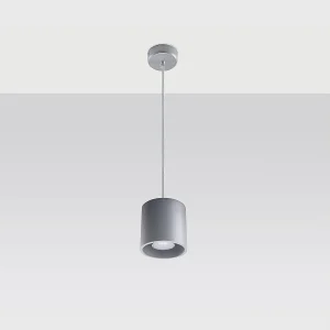 Hanglampen Celeris modern van  – 1 lichtbronnen 4000K – L.10 x H.110 cm – grijs