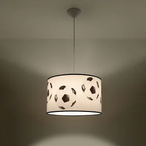 Hanglampen Calcio a modern van  – 1 lichtbronnen 3000K – L.40 x H.82 cm – wit Zwart