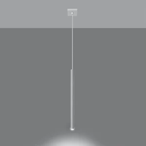 Hanglampen Brill modern van  – 1 lichtbronnen 3000K – L.8 x H.100 cm – wit