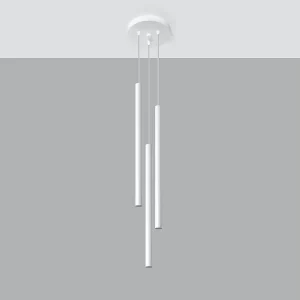 Hanglampen Brill modern van – 3 lichtbronnen 4000K – L.20 x H.90 cm – wit Hanglampen Brill modern van – 3 lichtbronnen 4000K – L.20 x H.90 cm – wit