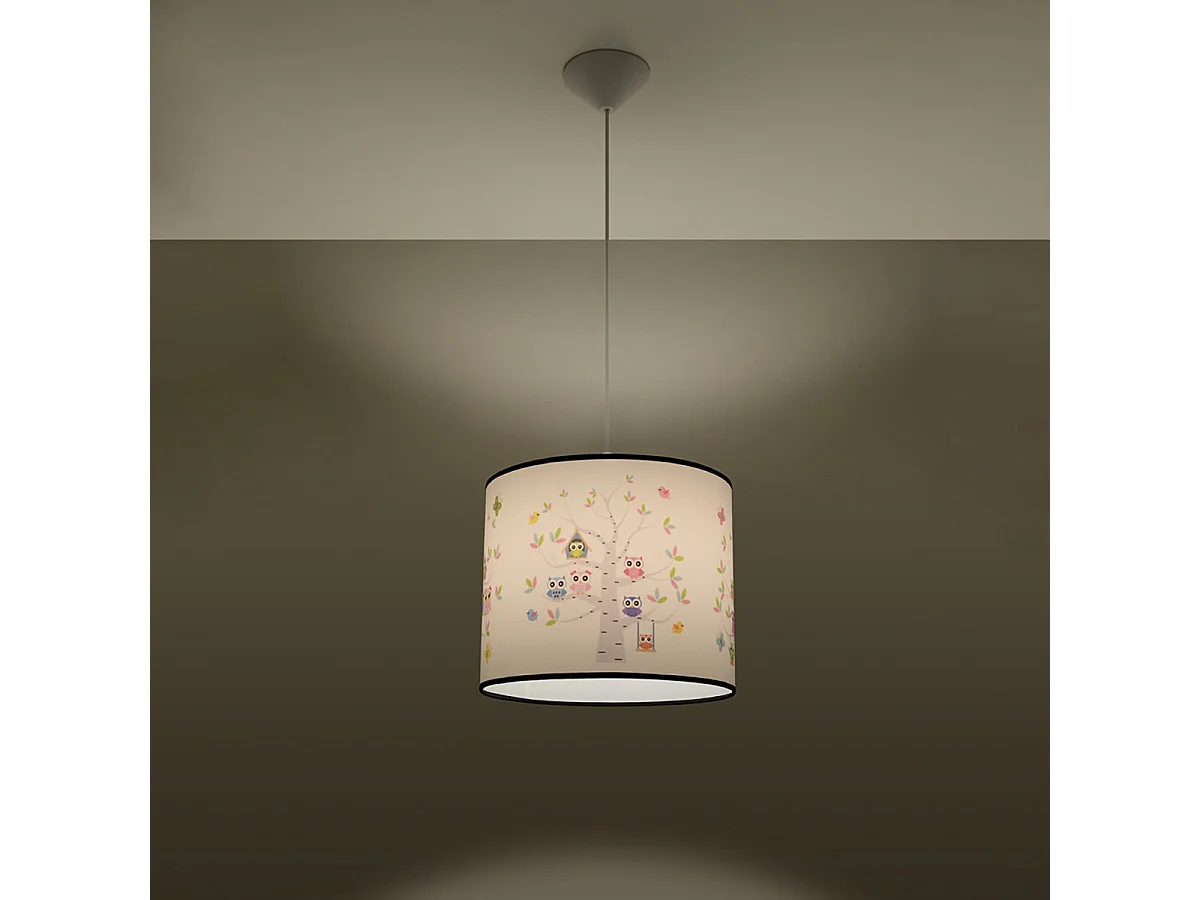 Hanglampen Gufo modern van - 1 lichtbronnen 3000K - L.40 x H.82 cm - veelkleurig