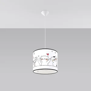 Hanglampen Gatto modern van – 1 lichtbronnen 4000K – L.30 x H.95 cm – veelkleurig Hanglampen Gatto modern van – 1 lichtbronnen 4000K – L.30 x H.95 cm – veelkleurig