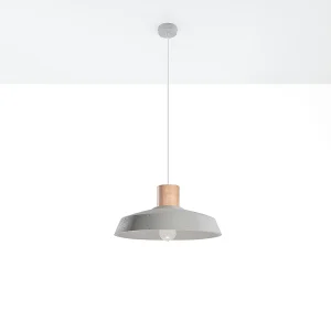 Hanglampen Evoxa industrieel van – 1 lichtbronnen 4000K – L.40 x H.115 cm – grijs Hanglampen Evoxa industrieel van – 1 lichtbronnen 4000K – L.40 x H.115 cm – grijs