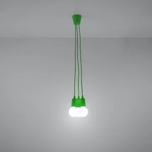 Hanglampen Astis modern van – 3 lichtbronnen 3000K – L.15 x H.90 cm – groente Hanglampen Astis modern van – 3 lichtbronnen 3000K – L.15 x H.90 cm – groente