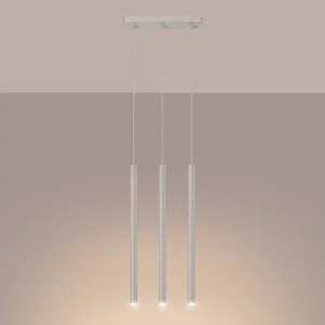 Hanglamp Brill modern van – 3 lichtbronnen 3000K – L.30 x H.94 cm – beige Hanglamp Brill modern van – 3 lichtbronnen 3000K – L.30 x H.94 cm – beige