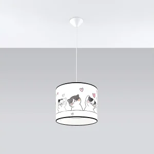 Hanglampen Gatto modern van – 1 lichtbronnen 3000K – L.30 x H.95 cm – veelkleurig Hanglampen Gatto modern van – 1 lichtbronnen 3000K – L.30 x H.95 cm – veelkleurig