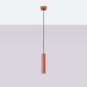 Hanglamp Toris zolder van – 1 lichtbronnen 4000K – L.8 x H.118 cm – rode oker Hanglamp Toris zolder van – 1 lichtbronnen 4000K – L.8 x H.118 cm – rode oker