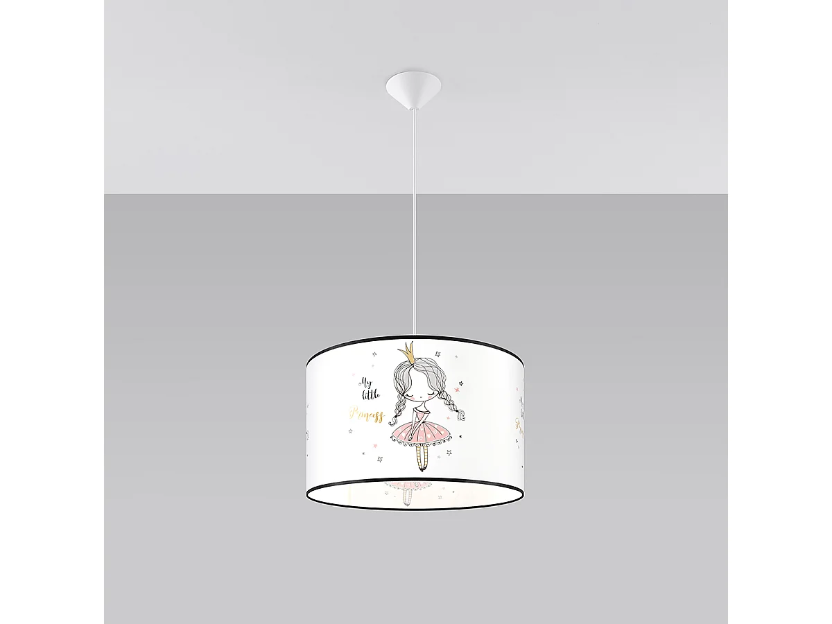 Hanglampen Prinesa modern van - 1 lichtbronnen 4000K - L.40 x H.95 cm - veelkleurig