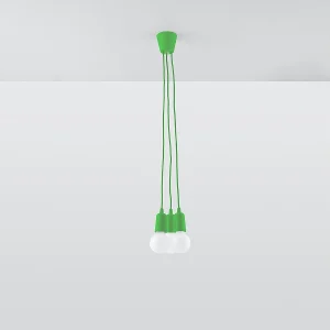Hanglampen Astis modern van – 3 lichtbronnen 4000K – L.15 x H.90 cm – groente Hanglampen Astis modern van – 3 lichtbronnen 4000K – L.15 x H.90 cm – groente