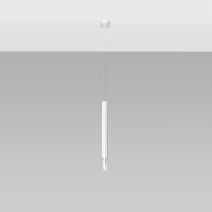 Hanglampen Eclim modern van – 1 lichtbronnen 4000K – L.8 x H.120 cm – wit Hanglampen Eclim modern van – 1 lichtbronnen 4000K – L.8 x H.120 cm – wit