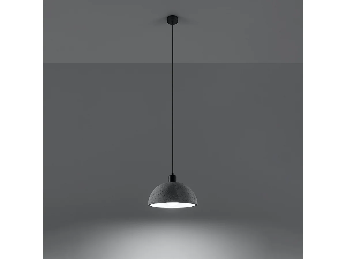 Hanglampen Tikolito industrieel van - 1 lichtbronnen 3000K - L.30 x H.120 cm - grijs