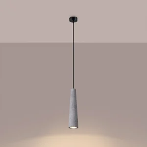 Hanglampen Zyntria industrieel van – 1 lichtbronnen 3000K – L.8 x H.125 cm – grijs Hanglampen Zyntria industrieel van – 1 lichtbronnen 3000K – L.8 x H.125 cm – grijs