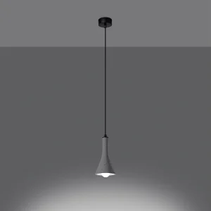 Hanglampen Lum modern van – 1 lichtbronnen 3000K – L.12 x H.125 cm – grijs Hanglampen Lum modern van – 1 lichtbronnen 3000K – L.12 x H.125 cm – grijs