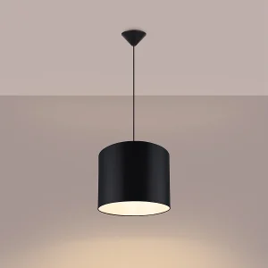 Hanglampen Gloxo minimalistisch van – 1 lichtbronnen 3000K – L.30 x H.88 cm – zwart Hanglampen Gloxo minimalistisch van – 1 lichtbronnen 3000K – L.30 x H.88 cm – zwart