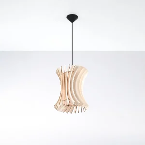 Hanglampen Elyandra Scandinavisch van – 1 lichtbronnen 4000K – L.30 x H.107 cm – natuurlijk hout Hanglampen Elyandra Scandinavisch van – 1 lichtbronnen 4000K – L.30 x H.107 cm – natuurlijk hout