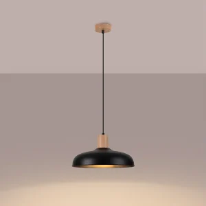 Hanglampen Velture Scandinavisch van – 1 lichtbronnen 3000K – L.38 x H.120 cm – zwart Hanglampen Velture Scandinavisch van – 1 lichtbronnen 3000K – L.38 x H.120 cm – zwart