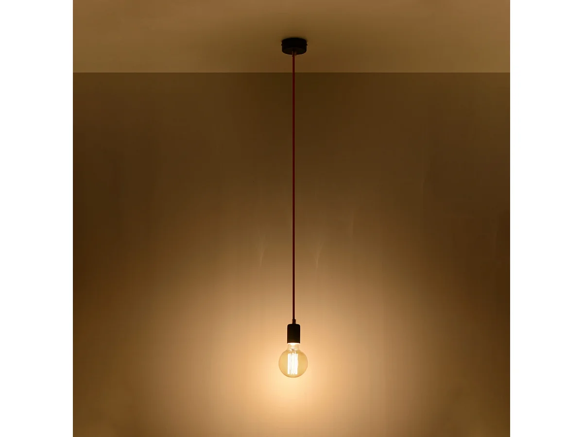 Hanglampen Speis modern van - 1 lichtbronnen 3000K - L.8 x H.106 cm - zwart