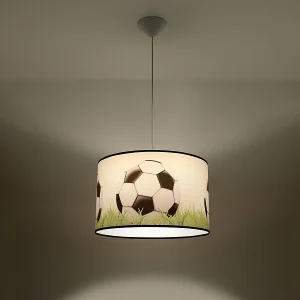 Hanglampen Calcio c modern van  – 1 lichtbronnen 3000K – L.40 x H.82 cm – wit/zwart/groen
