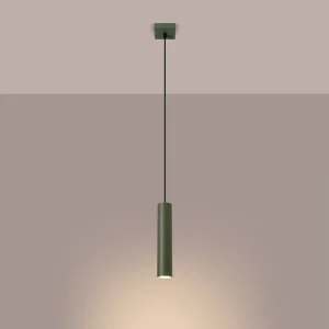 Hanglamp Toris zolder van – 1 lichtbronnen 3000K – L.8 x H.118 cm – olijfgroen Hanglamp Toris zolder van – 1 lichtbronnen 3000K – L.8 x H.118 cm – olijfgroen