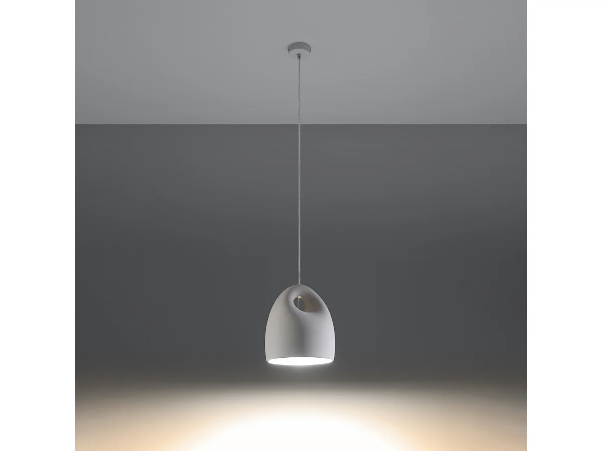 Hanglampen Zenna modern van - 1 lichtbronnen 3000K - L.25 x H.126 cm - wit