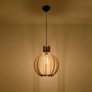 Hanglampen Citranova Scandinavisch van – 1 lichtbronnen 3000K – L.28 x H.100 cm – natuurlijk hout Hanglampen Citranova Scandinavisch van – 1 lichtbronnen 3000K – L.28 x H.100 cm – natuurlijk hout