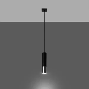 Hanglampen Zarpex modern van – 1 lichtbronnen 3000K – L.8 x H.100 cm – zwart/chroom Hanglampen Zarpex modern van – 1 lichtbronnen 3000K – L.8 x H.100 cm – zwart/chroom