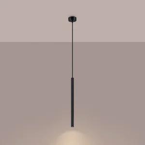 Hanglampen Elara modern van – 1 lichtbronnen 3000K – L.8 x H.120 cm – zwart Hanglampen Elara modern van – 1 lichtbronnen 3000K – L.8 x H.120 cm – zwart