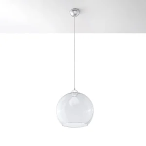 Hanglampen Esfera minimalistisch van – 1 lichtbronnen 4000K – L.30 x H.120 cm – transparant Hanglampen Esfera minimalistisch van – 1 lichtbronnen 4000K – L.30 x H.120 cm – transparant