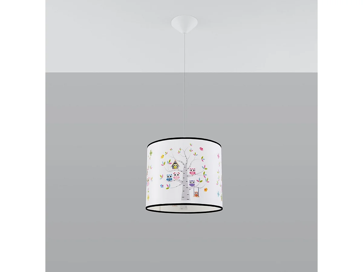 Hanglampen Gufo modern van - 1 lichtbronnen 4000K - L.40 x H.82 cm - veelkleurig