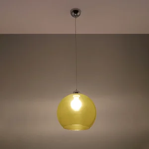 Hanglampen Esfera minimalistisch van – 1 lichtbronnen 3000K – L.30 x H.120 cm – geel Hanglampen Esfera minimalistisch van – 1 lichtbronnen 3000K – L.30 x H.120 cm – geel