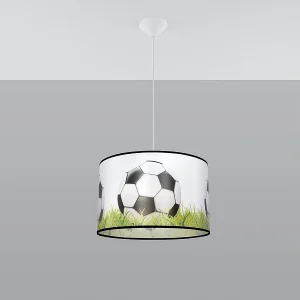 Hanglampen Calcio c modern van  – 1 lichtbronnen 4000K – L.40 x H.82 cm – wit/zwart/groen
