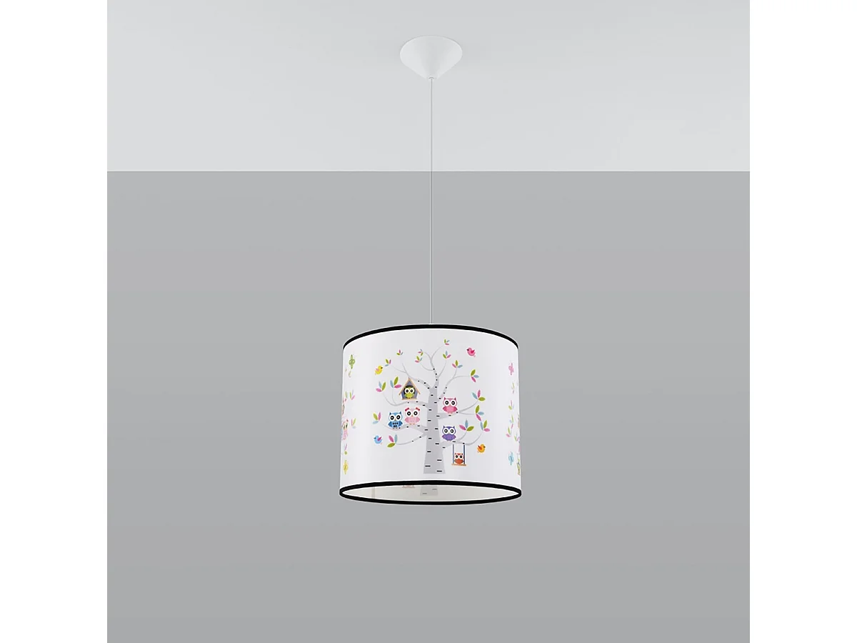 Hanglampen Gufo modern van - 1 lichtbronnen 4000K - L.30 x H.82 cm - veelkleurig