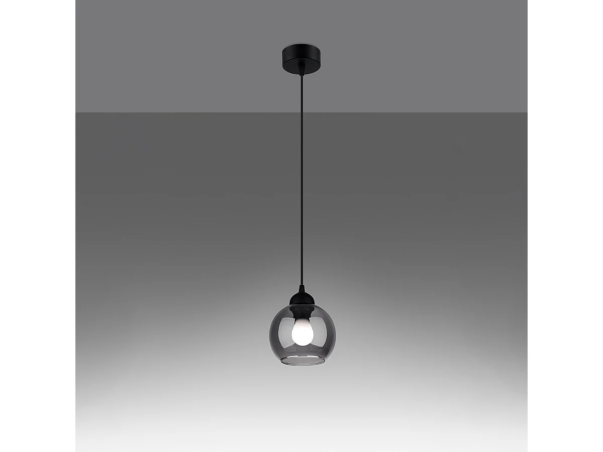 Hanglampen Zelaro modern van - 1 lichtbronnen 3000K - L.15 x H.130 cm - zwart