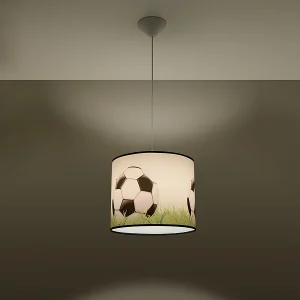 Hanglampen Calcio c modern van  – 1 lichtbronnen 3000K – L.30 x H.82 cm – wit/zwart/groen