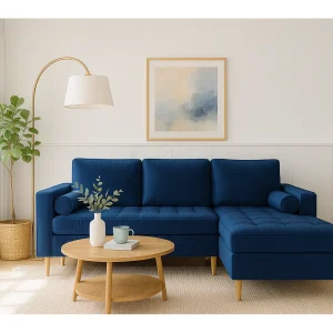 Hoekbank rechts MONZA met slaapfunctie 246×172 cm – marineblauw Monolith 77 Hoekbank rechts MONZA met slaapfunctie 246×172 cm – marineblauw Monolith 77