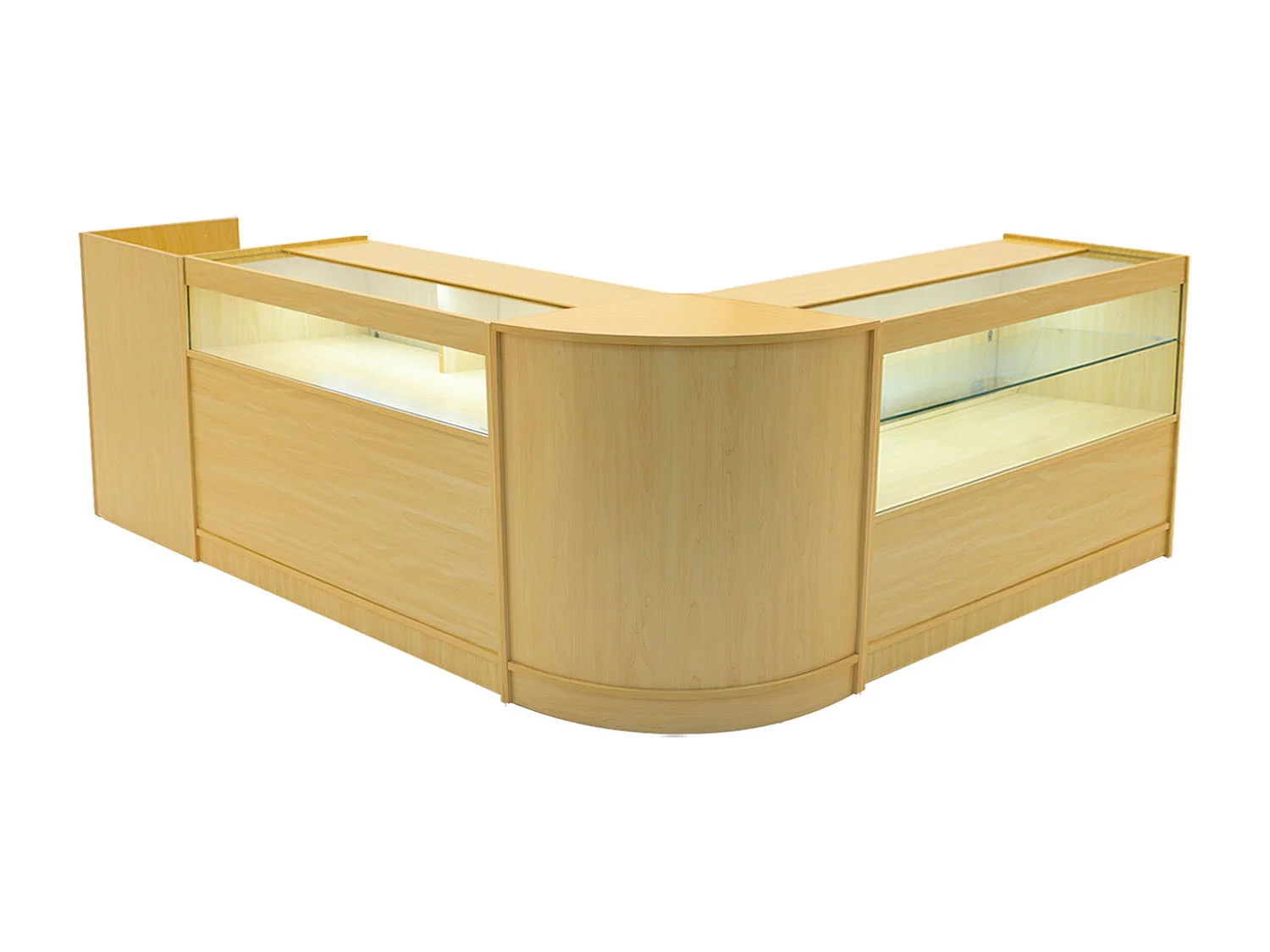 Gravity LED Winkel Toonbank Set B1200, C1200, TB60 & CM60 - Esdoorn