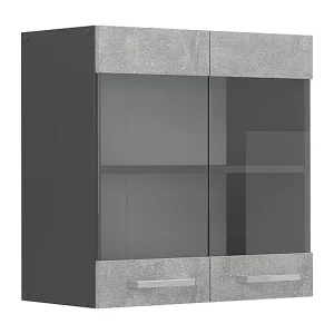 Glazen keukenkast beton 60x31x60 r-line Glazen keukenkast beton 60x31x60 r-line