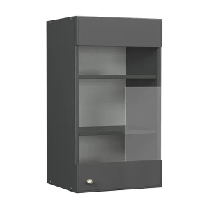 Glazen keukenkast anthrazit-gold landhaus 40×34.1×72 fame-line Glazen keukenkast anthrazit-gold landhaus 40×34.1×72 fame-line