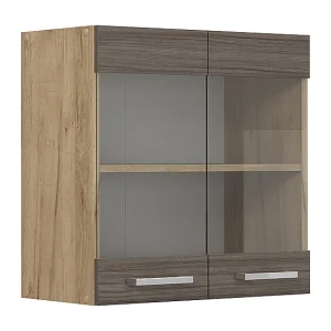 Glazen keukenkast edel grijs 60x31x60 r-line Glazen keukenkast edel grijs 60x31x60 r-line
