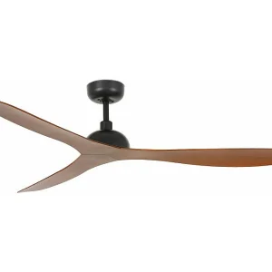 GOTLAND L Ventilateur à moteur DC noir/bois
