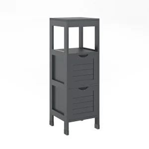 Halfhoge kast grijs 30x30x89 vilda