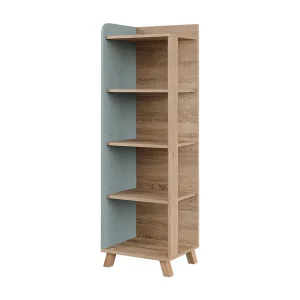 Halfhoge kast sonoma/blauw 40x35x128 karen Halfhoge kast sonoma/blauw 40x35x128 karen