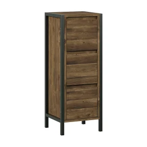 Halfhoge kast eiken/zwart 30x30x80 naola Halfhoge kast eiken/zwart 30x30x80 naola
