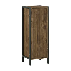 Halfhoge kast eiken/zwart 30x28x80 naola Halfhoge kast eiken/zwart 30x28x80 naola