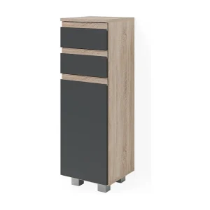 Halfhoge kast antraciet 30x30x95 j-shape Halfhoge kast antraciet 30x30x95 j-shape