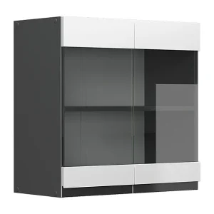 Glazen keukenkast wit 60x31x60 r-line