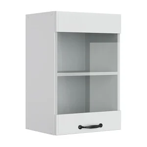 Glazen keukenkast wit landhuis 40x31x60 r-line Glazen keukenkast wit landhuis 40x31x60 r-line