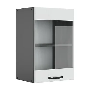 Glazen keukenkast wit landhuis 40x31x60 r-line Glazen keukenkast wit landhuis 40x31x60 r-line