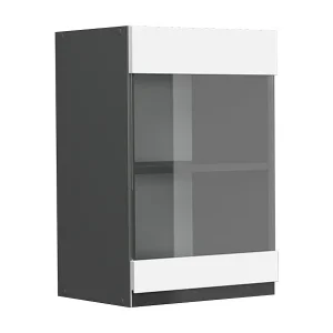 Glazen keukenkast wit 40x31x60 r-line