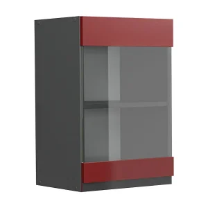 Glazen keukenkast rood 40x31x60 r-line